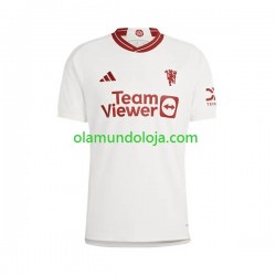Camisola Manchester United Homem Equipamento Terceiro 2023-2024 Manga Curta